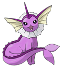 Ken Sugimori Artwork of Vaporeon