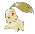 Ken Sugimori Artwork of Chikorita