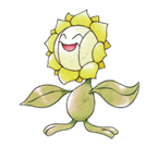 Ken Sugimori Artwork of Sunflora
