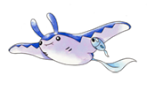 Ken Sugimori Artwork of Mantine