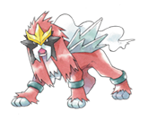 Ken Sugimori Artwork of Entei
