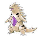 Ken Sugimori Artwork of Tyranitar
