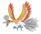 Ken Sugimori Artwork of Ho-Oh