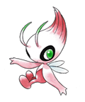 Ken Sugimori Artwork of Celebi