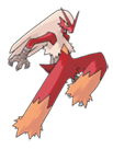 Ken Sugimori Artwork of Blaziken