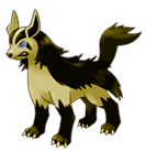 Ken Sugimori Artwork of Mightyena