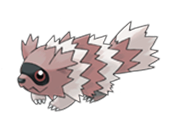 Ken Sugimori Artwork of Zigzagoon
