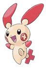 Ken Sugimori Artwork of Plusle