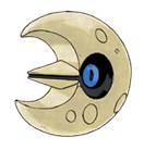 Ken Sugimori Artwork of Lunatone