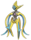 Ken Sugimori Artwork of Deoxys (Attack)