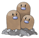 Ken Sugimori Artwork of Dugtrio