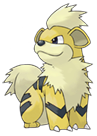 Ken Sugimori Artwork of Growlithe