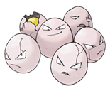 Ken Sugimori Artwork of Exeggcute