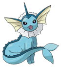 Ken Sugimori Artwork of Vaporeon