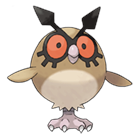Ken Sugimori Artwork of Hoothoot