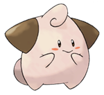 Ken Sugimori Artwork of Cleffa