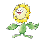 Ken Sugimori Artwork of Sunflora