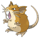 Ken Sugimori Artwork of Raticate