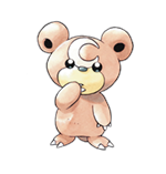 Ken Sugimori Artwork of Teddiursa