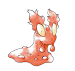 Ken Sugimori Artwork of Slugma