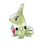 Ken Sugimori Artwork of Larvitar
