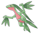 Ken Sugimori Artwork of Grovyle