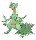 Ken Sugimori Artwork of Sceptile