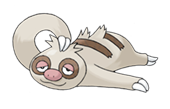Ken Sugimori Artwork of Slakoth