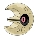 Ken Sugimori Artwork of Lunatone