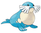 Ken Sugimori Artwork of Sealeo