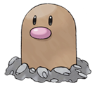 Ken Sugimori Artwork of Diglett