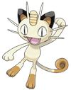 Ken Sugimori Artwork of Meowth