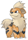 Ken Sugimori Artwork of Growlithe